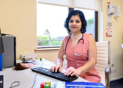 A GP giving patient advice