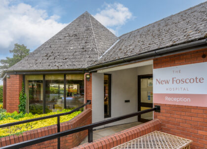 Main entrance at The New Foscote Hospital