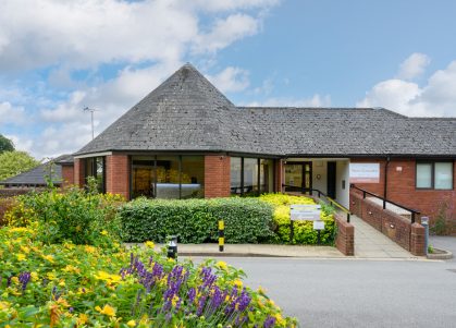 The main entryway to The New Foscote Hospital